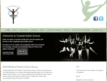 Tablet Screenshot of coastalballetschool.com